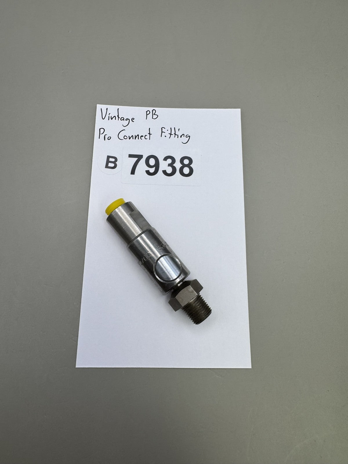 Vintage Paintball Pro Connect Fitting Stainless Steel