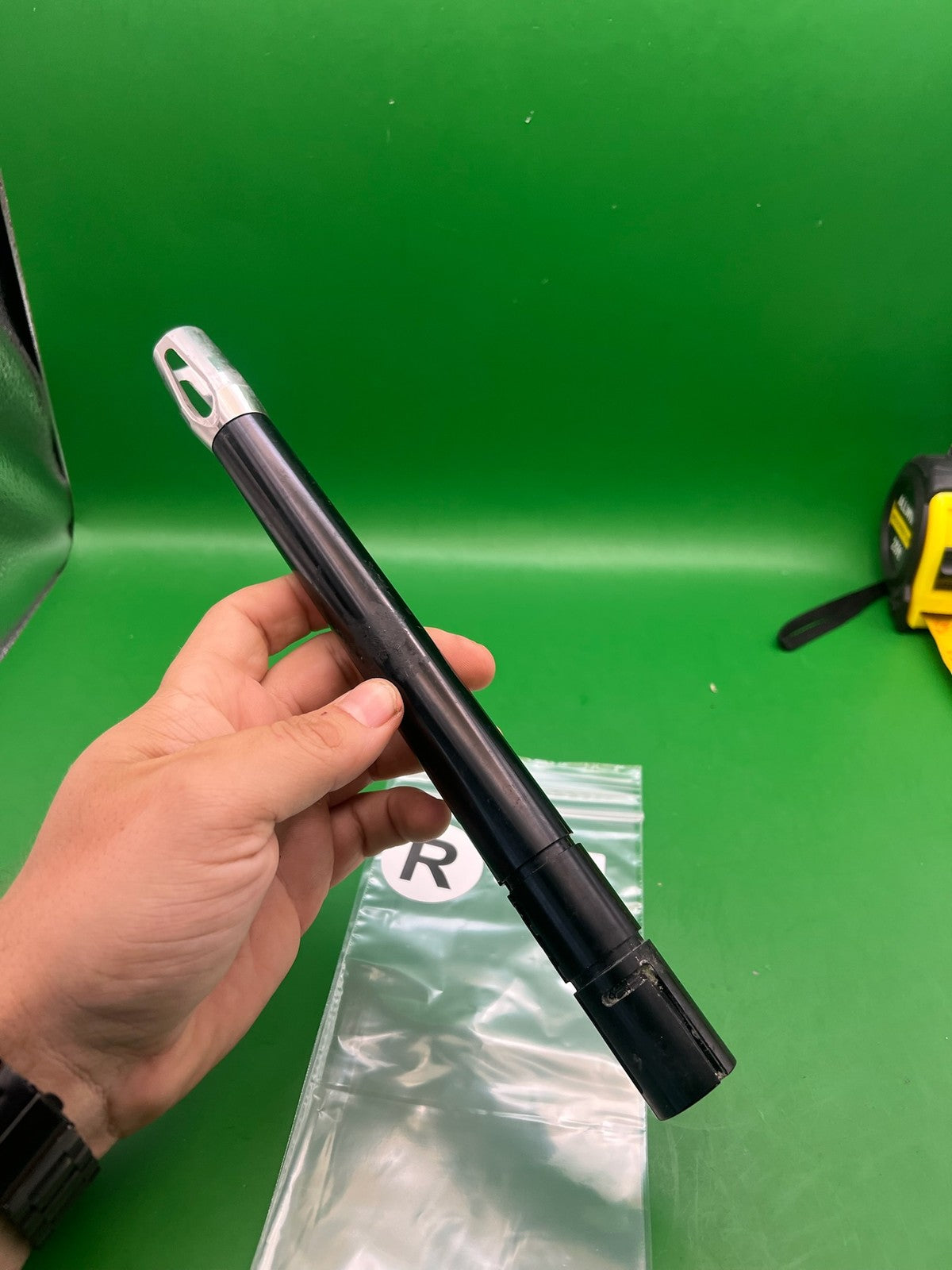 Automag Emag Barrel 10" .690 Black - used paintball barrel - black