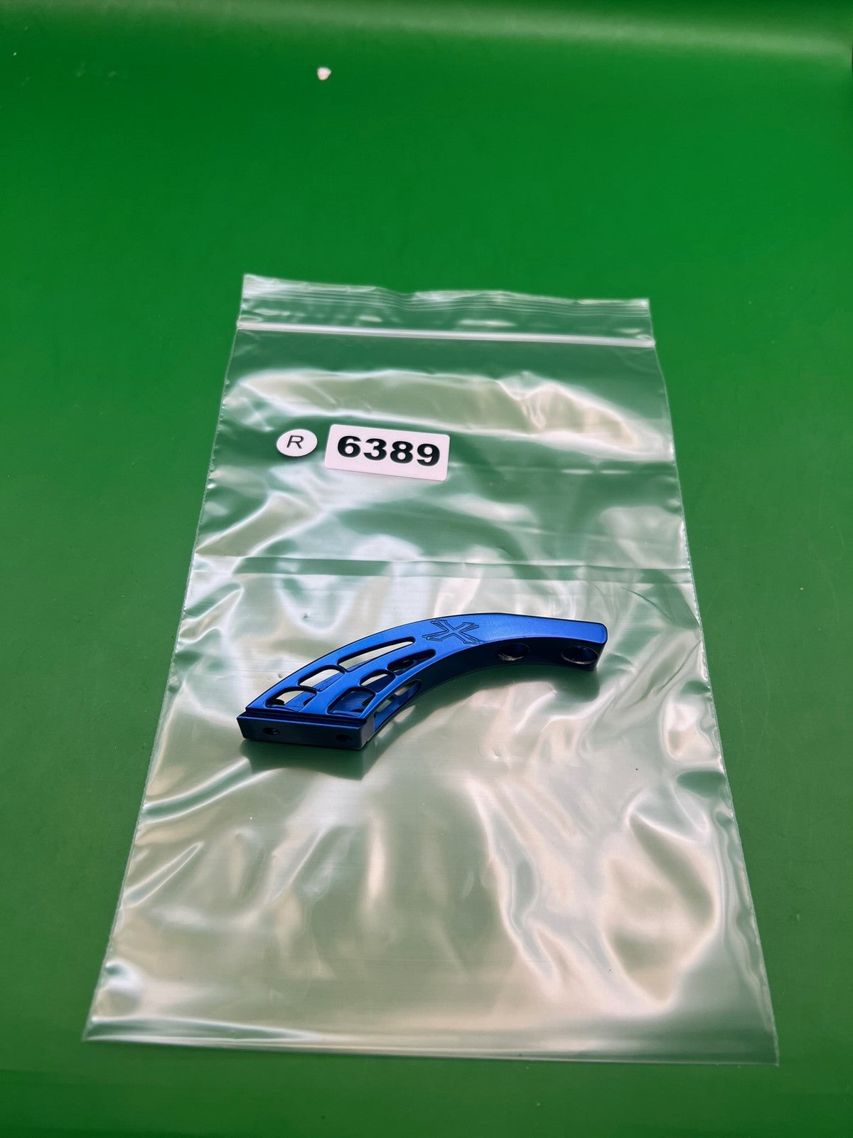 System X Drop Forward - used paintball drop forward - blue anno