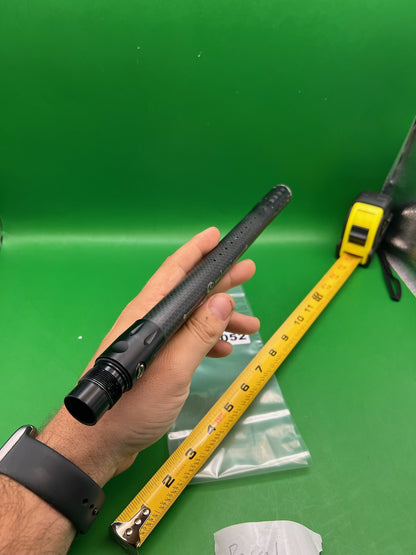 Sly Equipment Dual Carbon Barrel Tip 12" Black - used paintball barrel tip - black