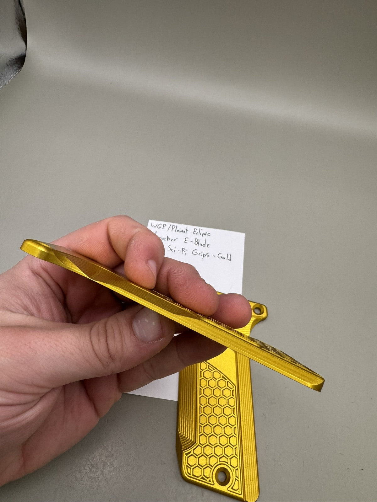 WGP/Planet Eclipse Autococker E-Blade ODM Sci-Fi Grips - Gold
