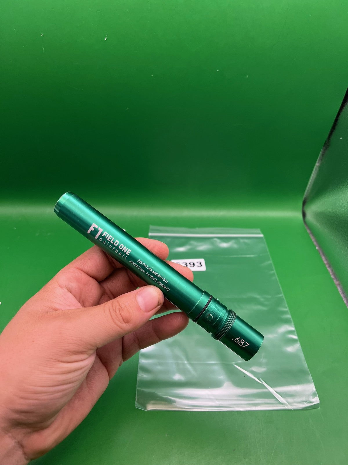 Field One F1 Paintball Barrel Back Green .687