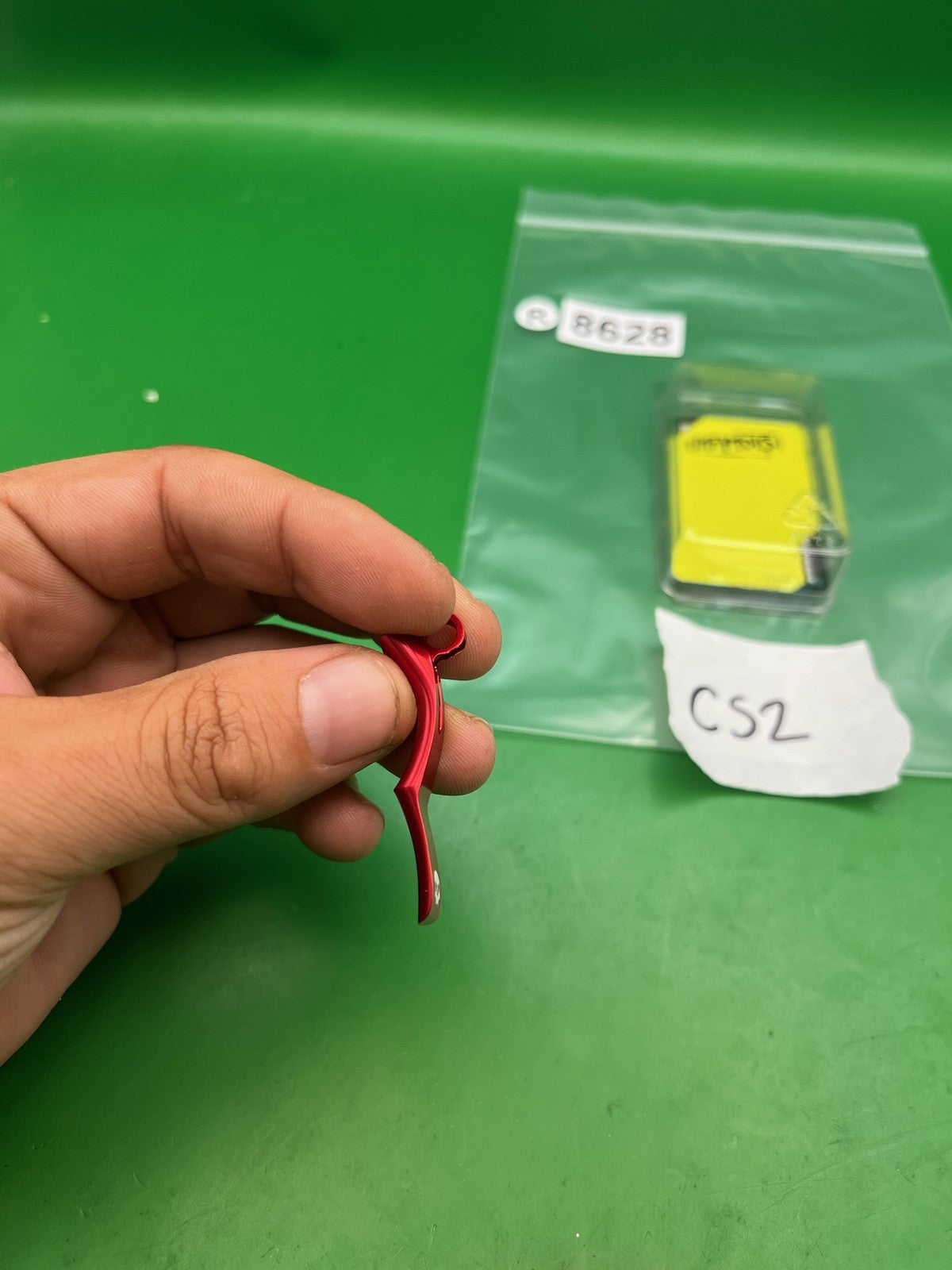 Infamous GEO R5 Deuce Trigger Red Fits CS2 CS3 Aluminum Anodized