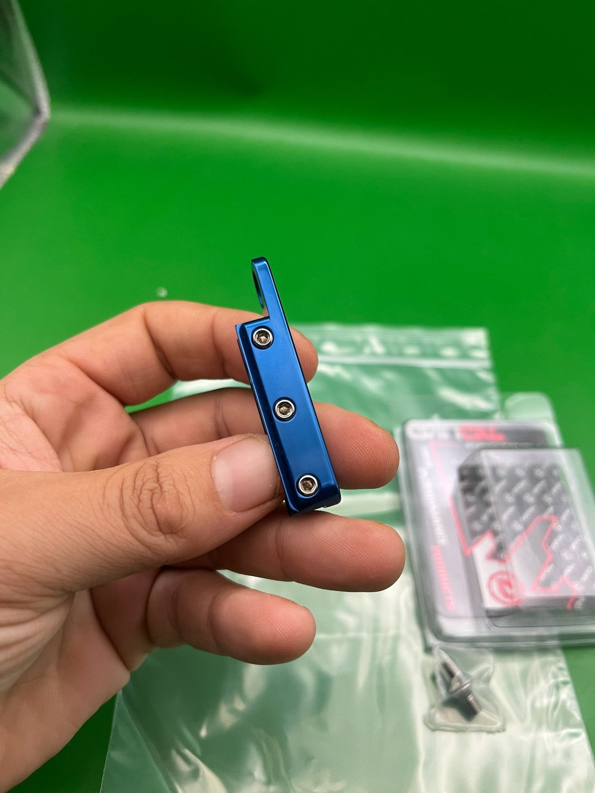 Critical Paintball Dovetail ASA Drop Forward Rail Blue Aluminum