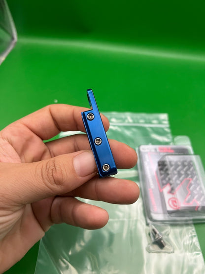 Critical Paintball Dovetail ASA Drop Forward Rail Blue Aluminum