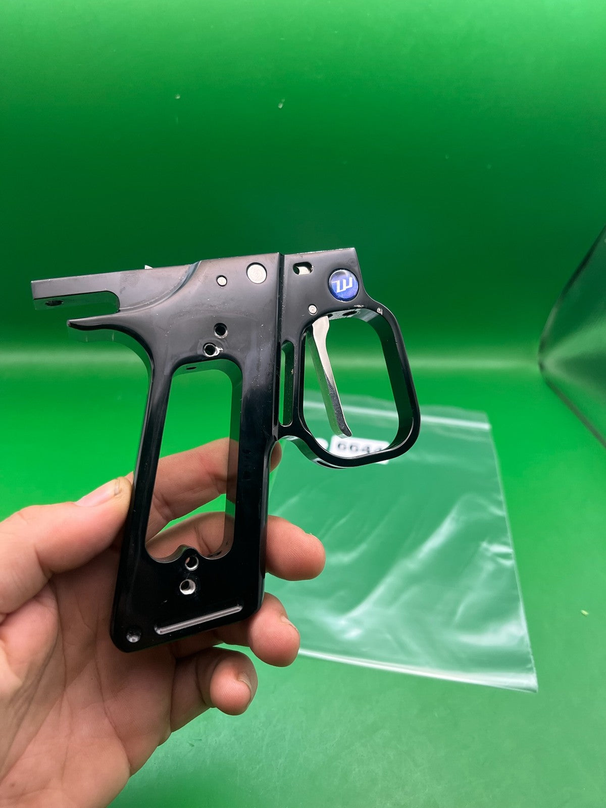 Autococker Hinge Frame - used paintball grip frame - black