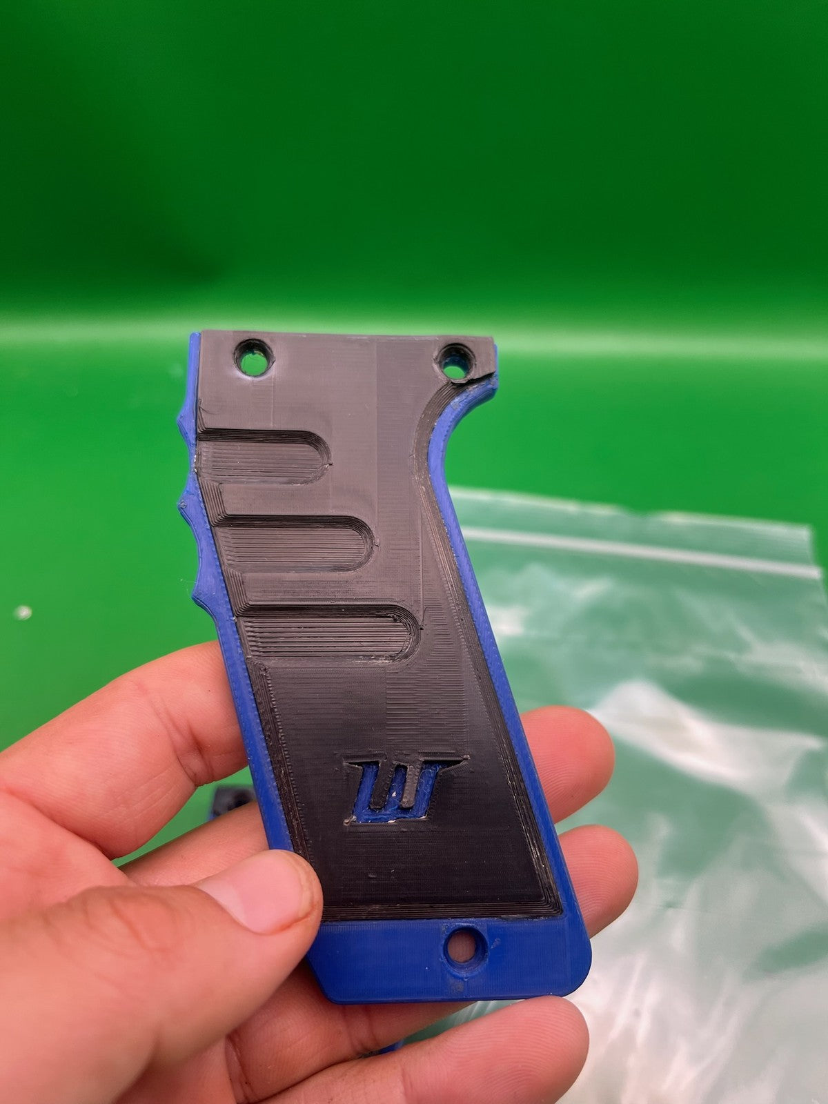 WGP Planet Eclipse Worr E-Blade Grip Panels Blue Black 3D Printed