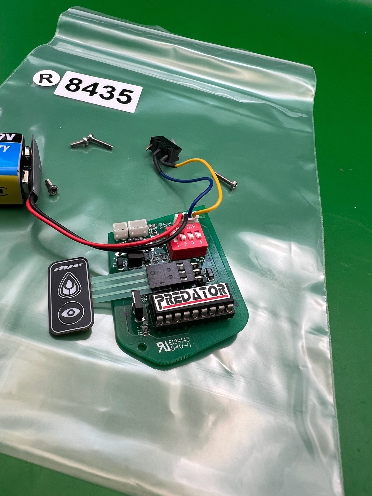 Dye DM5 LED LBDM4-Ver4 Circuit Board with Membrane &amp; Eye Sensor Wiring
