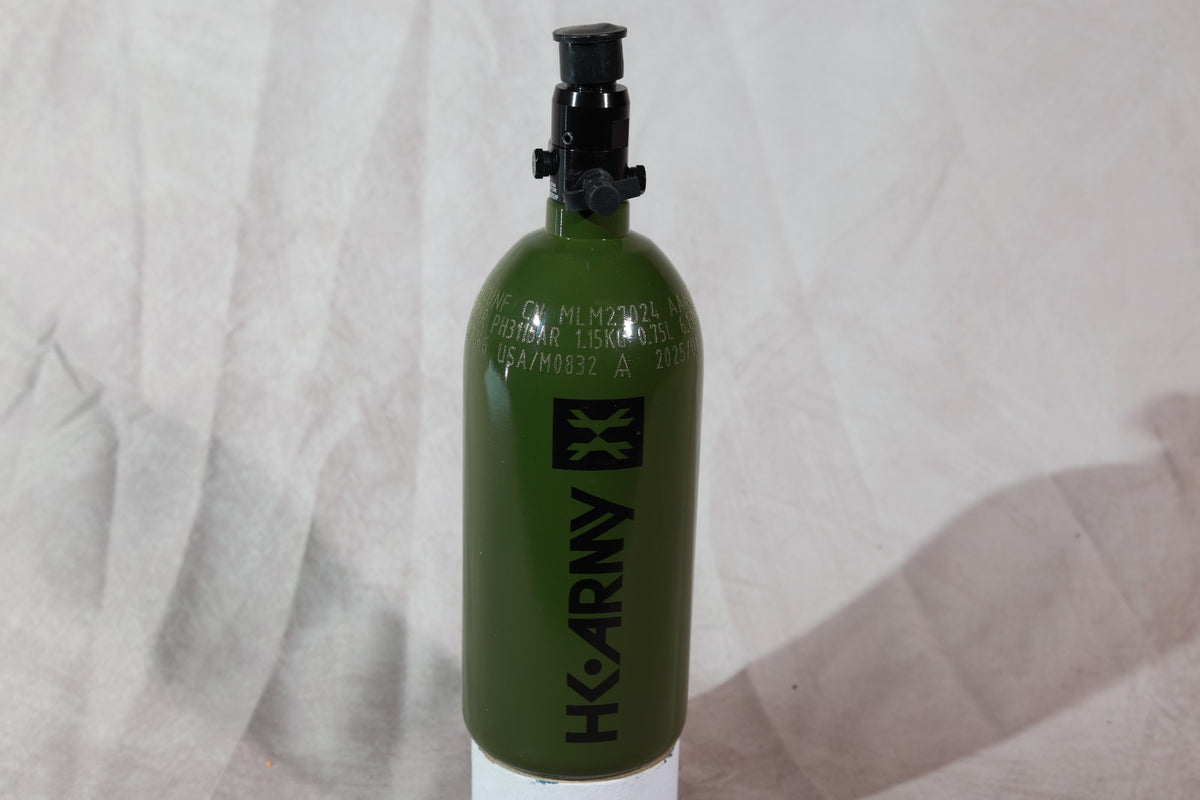 HK Army 48CI 3000PSI Compressed Air Tank Olive Green Paintball HPA Bottle