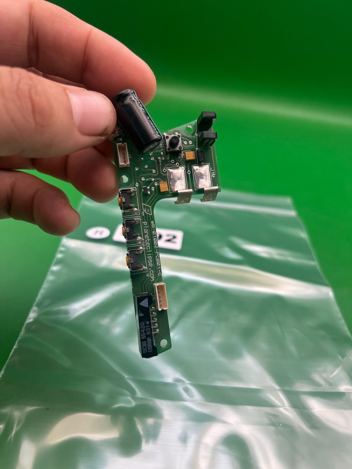 Planet Eclipse E1 Eblade Board - used paintball board - green pcb