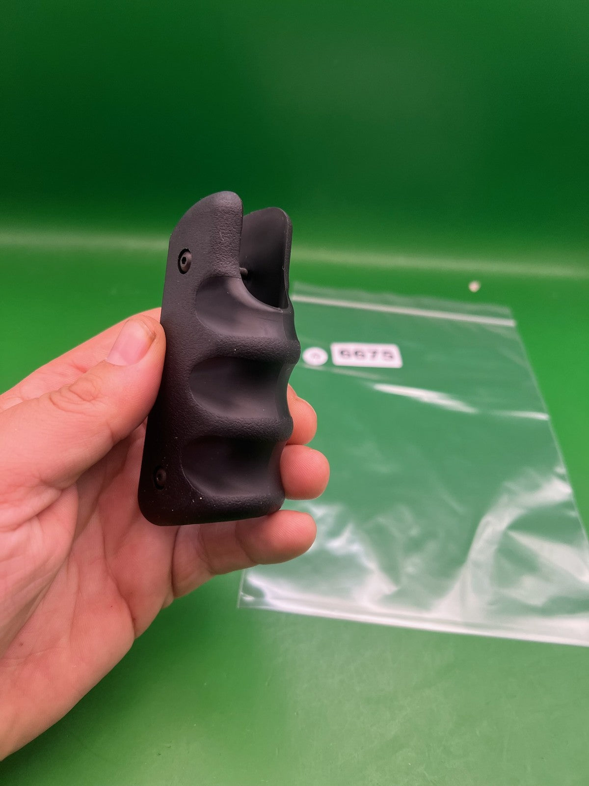 45* Grooved Autococker Grips - used paintball grip panel - black