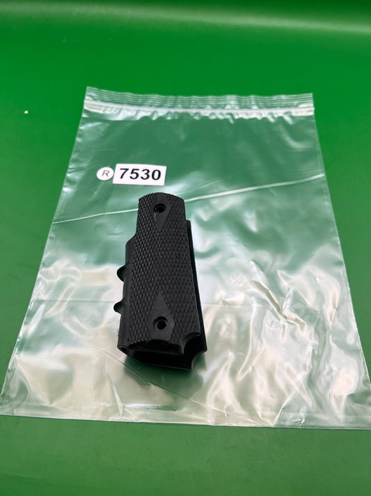 Smart Parts 1911 45 Style Grip Panels Black Checkered Rubber Paintball Grips