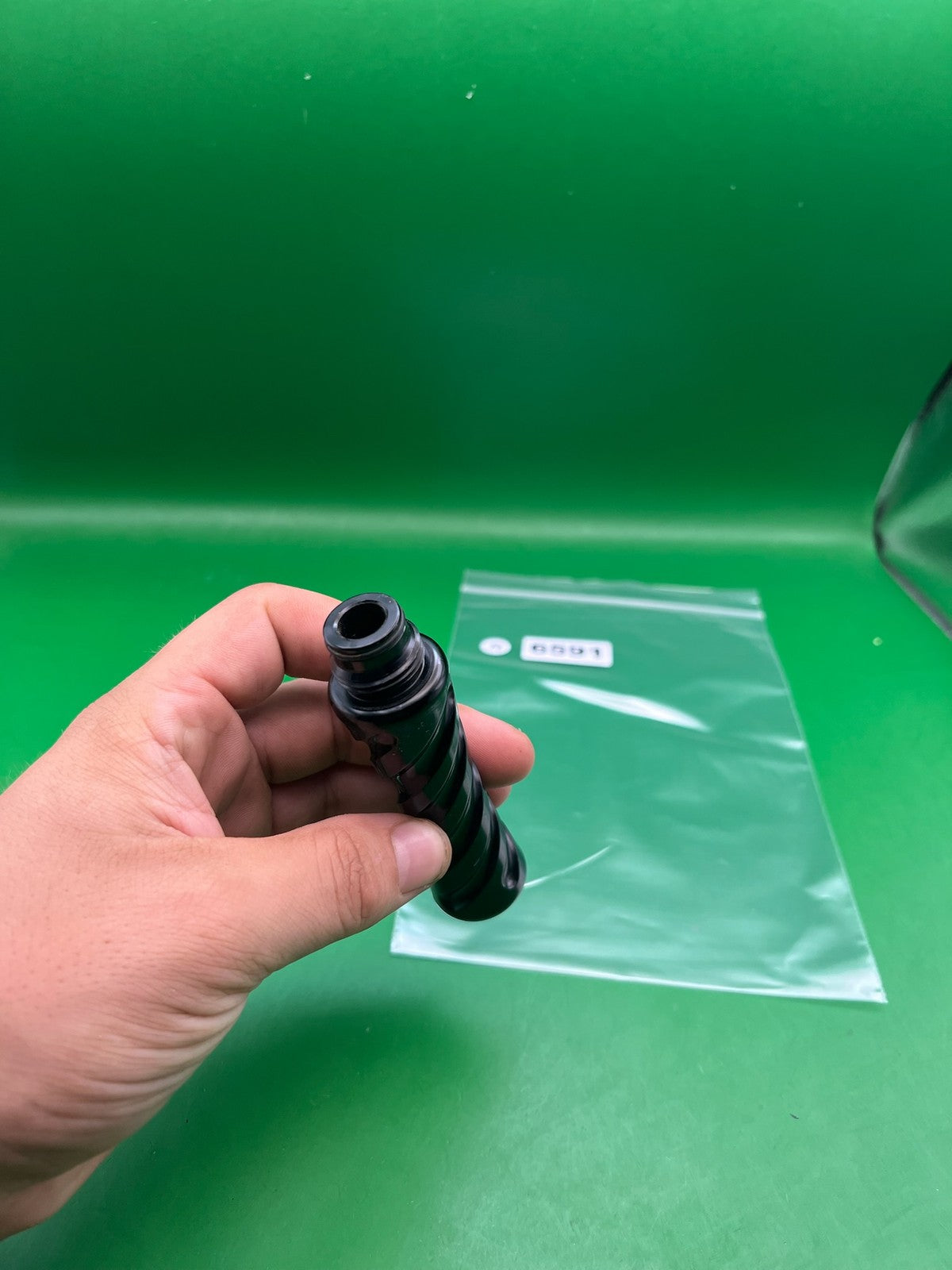Black Gas Through Grip - used paintball gas through grip - black