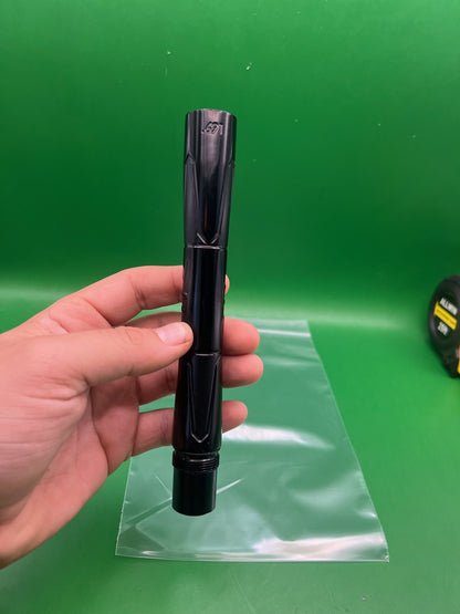 Autococker Kaner Barrel Back .691 Black - used paintball barrel back - black