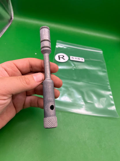 Autococker Bolt - used paintball bolt - silver / raw aluminum