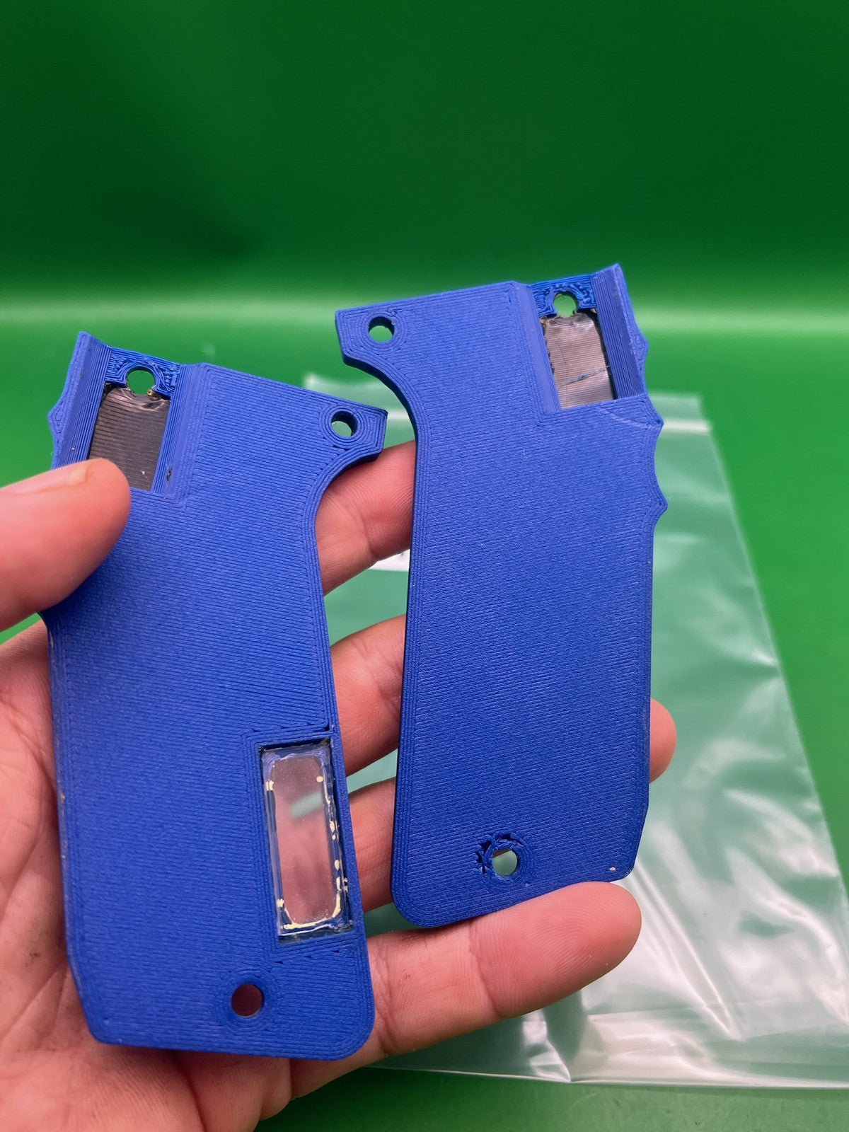 WGP Planet Eclipse Worr E-Blade Grip Panels Blue Black 3D Printed