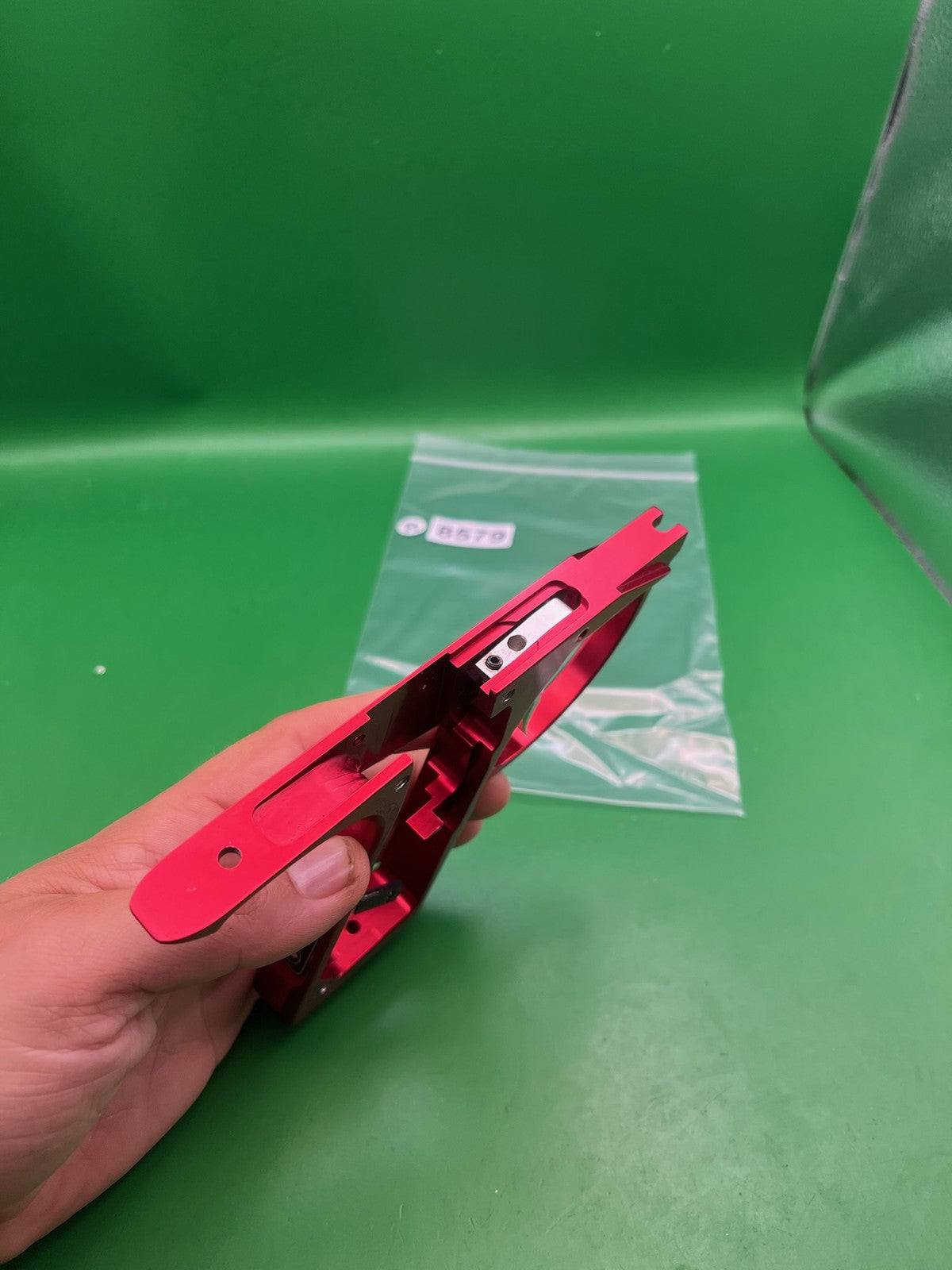 Dye DM5 Trigger Frame Red Anodized Aluminum Electronic E-Frame