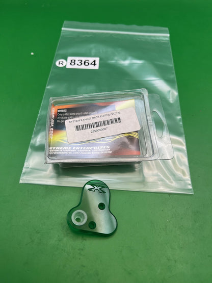 System X Angel Back Block Plate Green Acrylic Autococker