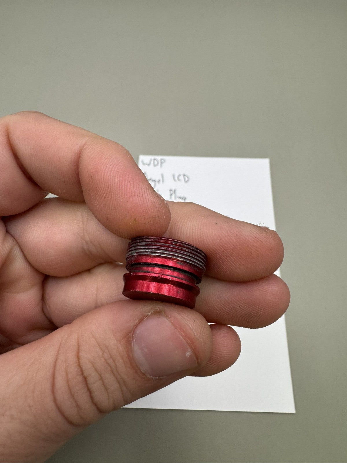 WDP Angel LCD Front Plug Red