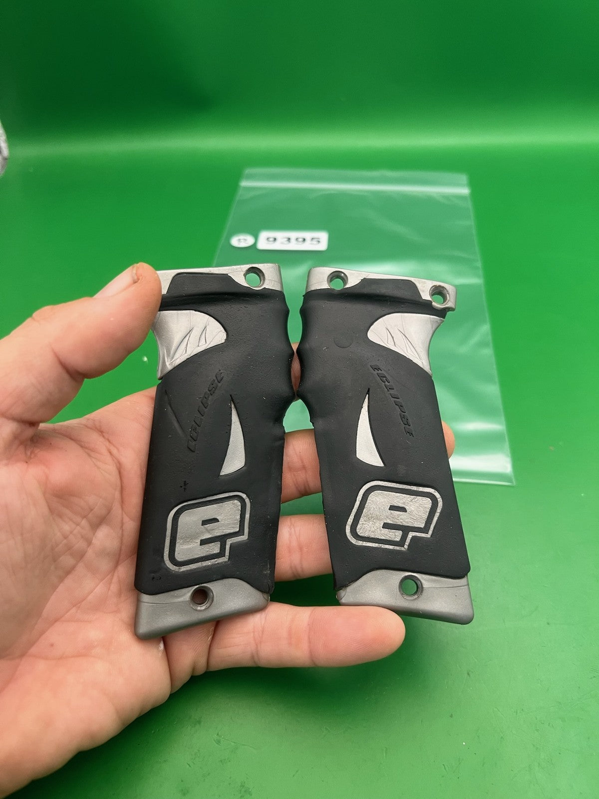 Planet Eclipse E-Blade Autococker Grip Panels Black Silver Rubber WGP E2