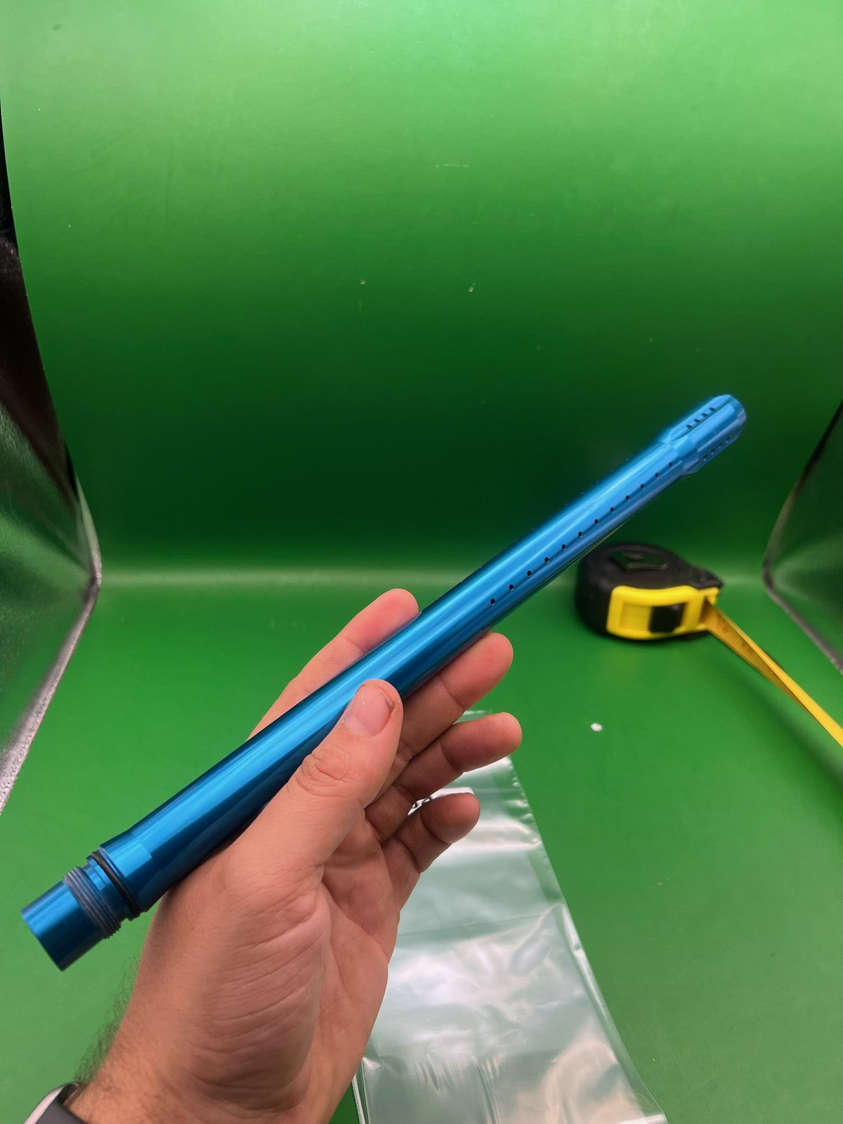Blue Empire Barrel Tip - used paintball barrel tip - blue anno