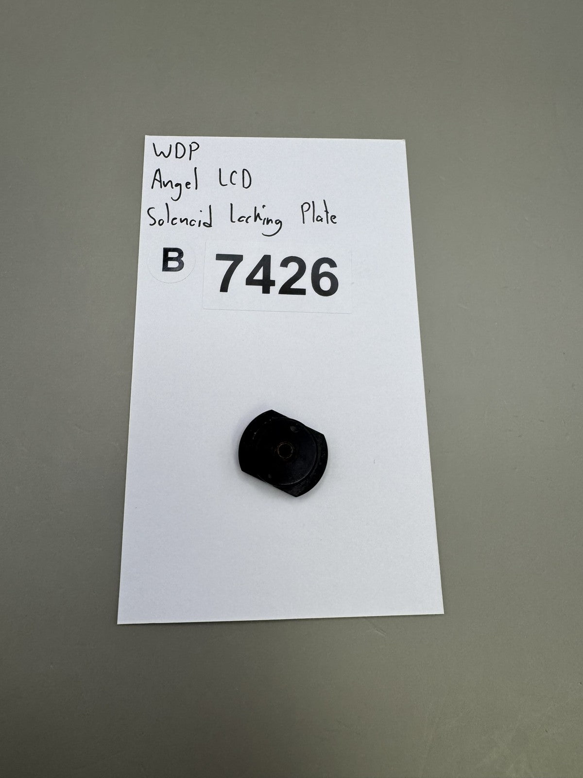 WDP Angel LCD Solenoid Locking Plate Black
