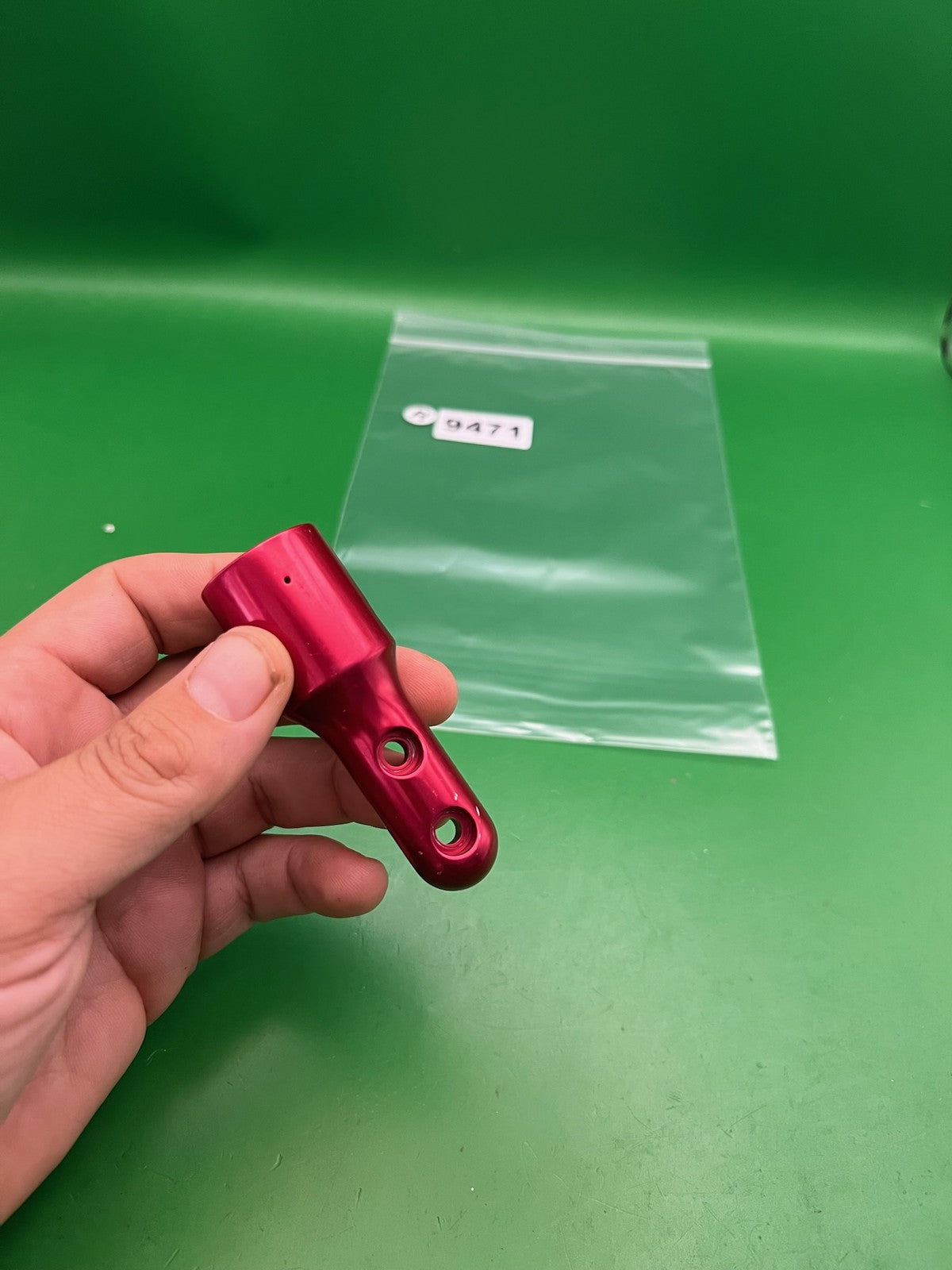 Duckbill Inline ASA Bottomline Air System Adapter Red Anodized Aluminum