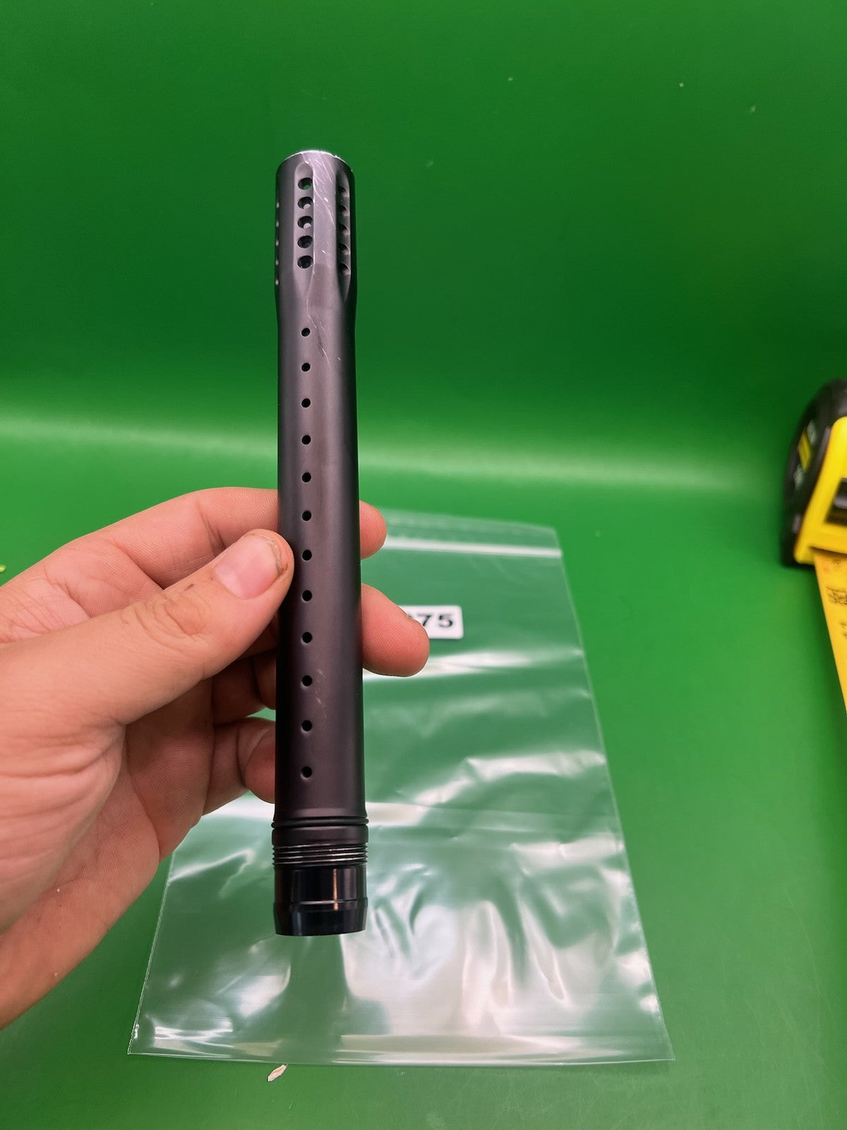 Ultralight Dust black Tip - used paintball barrel tip - dust black