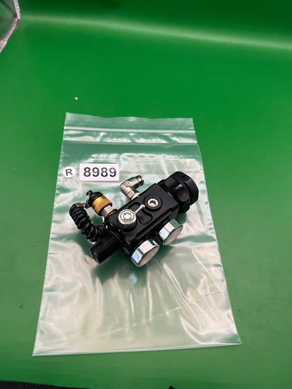 Smart Parts Max Flo HPA Tank Regulator Black Dual Gauge On/Off Gen 3