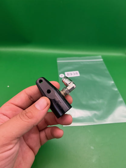 Duck Bill Air Adapter Black with 90-Degree Fitting