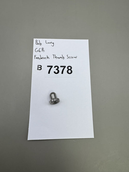 Bob Long G6R Feedneck Thumb Screw Silver