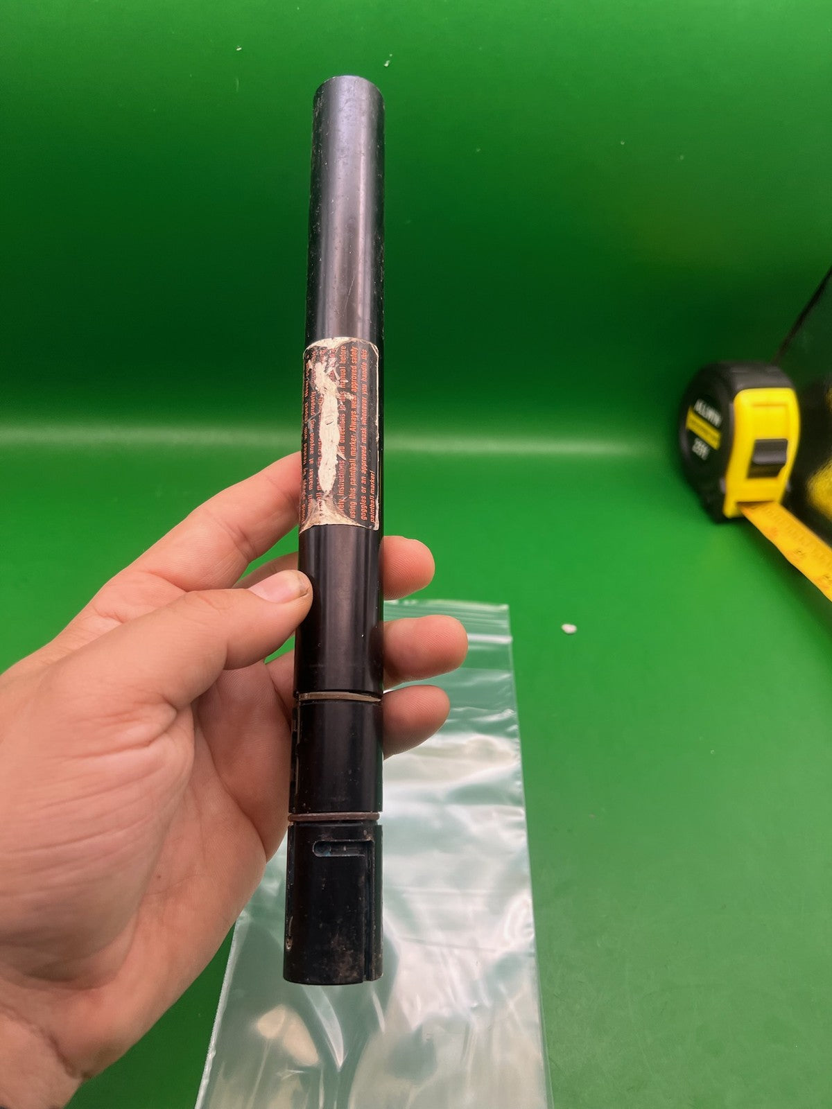 AGD Stock Barrel .688 Bore 11in - used paintball barrel - black