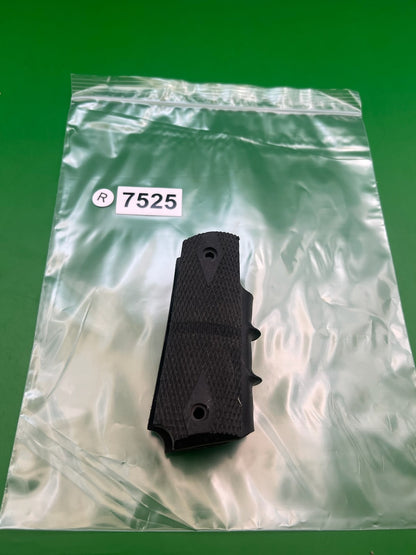 Smart Parts 1911 45 Style Grip Panels Black Rubber Checkered Paintball Grips