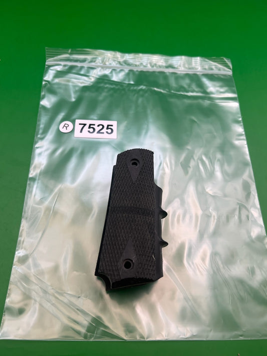 Smart Parts 1911 45 Style Grip Panels Black Rubber Checkered Paintball Grips