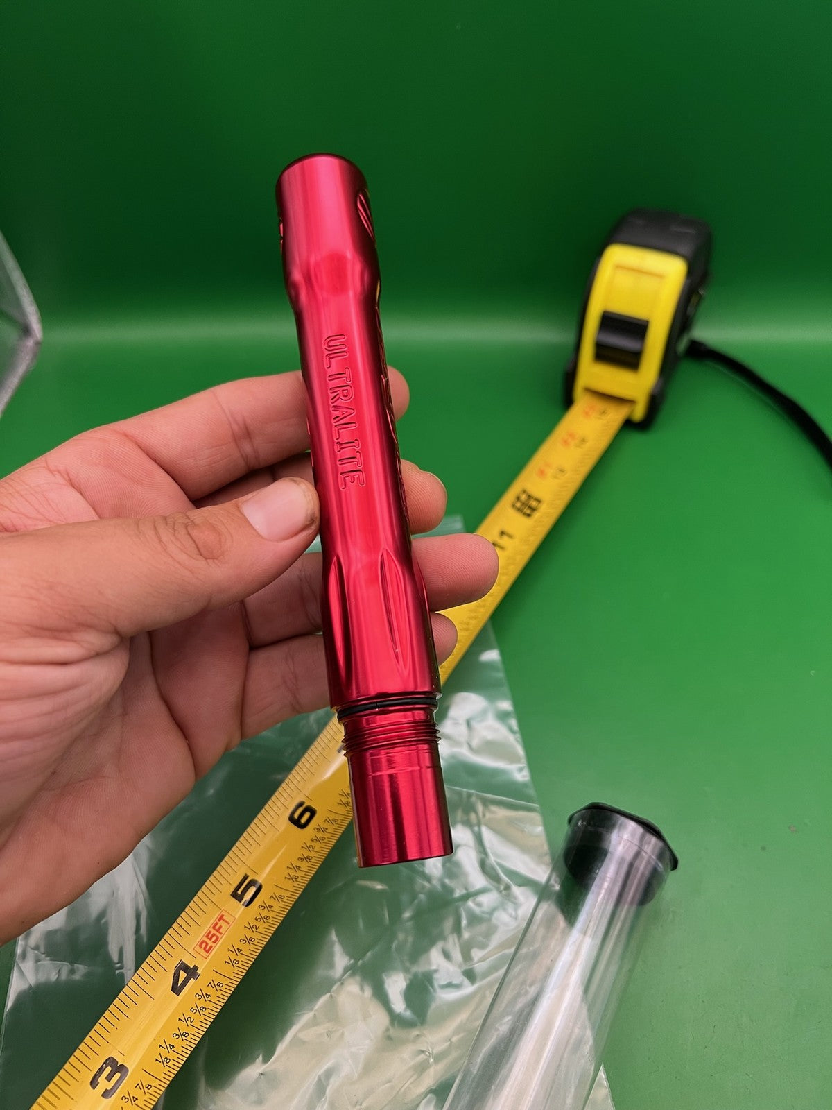 Dye Ultralite Barrel Back Red .688 Autococker Thread AC