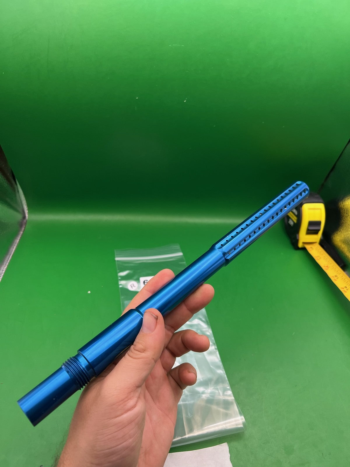 WDP Angel 32* Barrel Blue 14 inch .687 - used paintball barrel - blue anno
