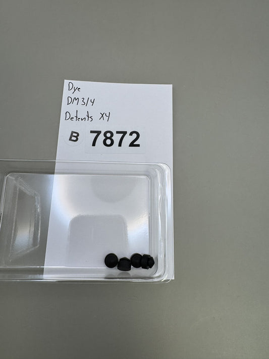 Dye DM3 DM4 Detents Black Set of 4