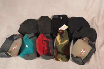 System X Paintball Tank Covers Lot of 9 Assorted Colors Camo Black Red Teal