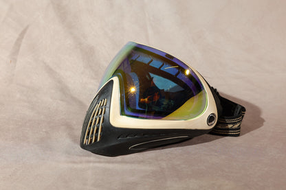 Dye I4 Paintball Mask Goggle Tan Black Frame Gold Mirror Thermal Lens