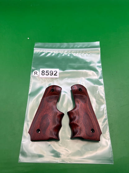 Paintball 1911 45 Style Wood Split Grips Rosewood Brown Pair