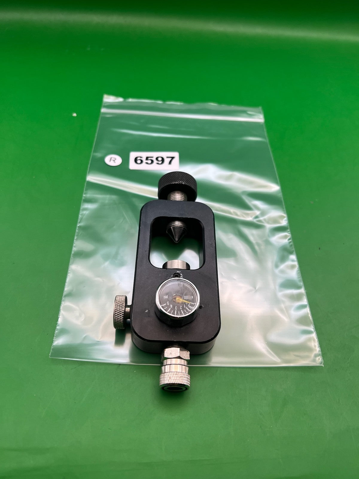 Paintball HPA Scuba Tank Adjustable Regulator Black with Gauge