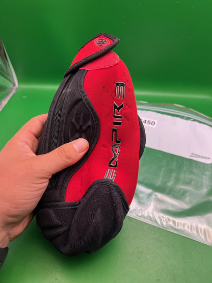 Empire Paintball Neoprene HPA Air Tank Cover Red Black Zippered Sleeve Protector