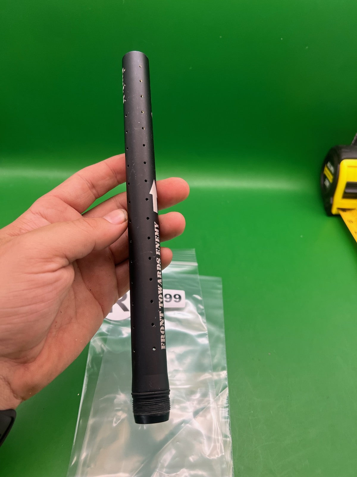 Quantum of Solace Paintball Barrel Ultralight Tip - used paintball barrel tip - black