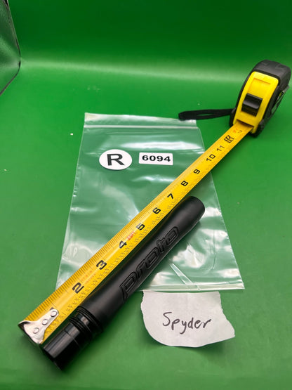Proto Barrel Back Spyder Thread 8" Black - used paintball barrel back - black