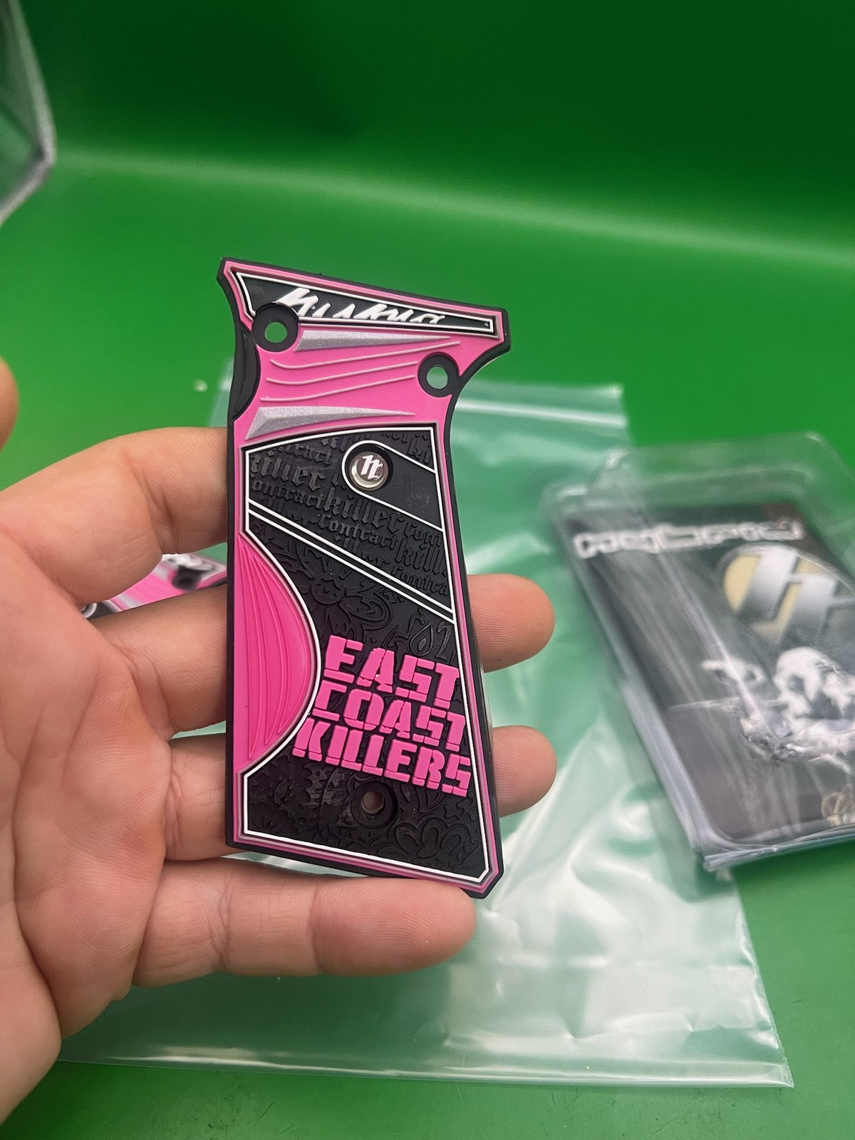 Planet Eclipse Ego Hybrid Grip Panels Pink Black East Coast Killers