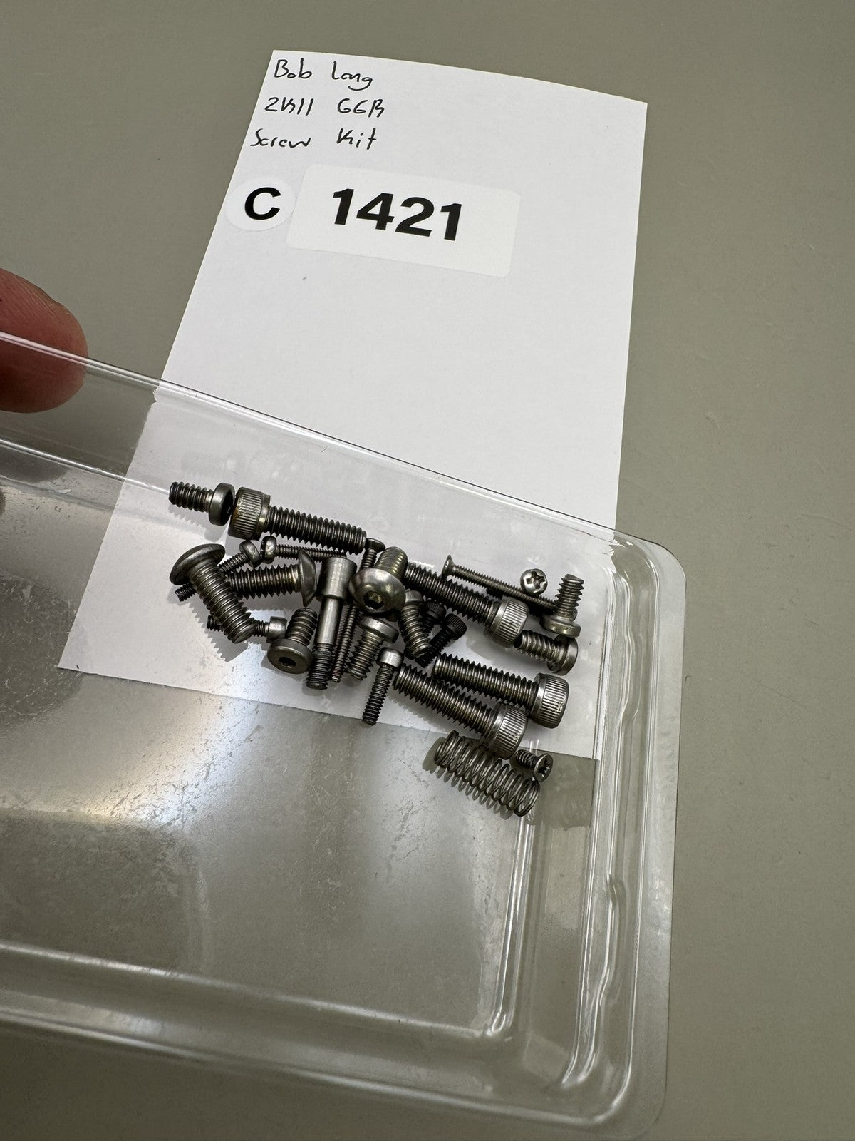Bob Long 2k11 GGB Screw Kit