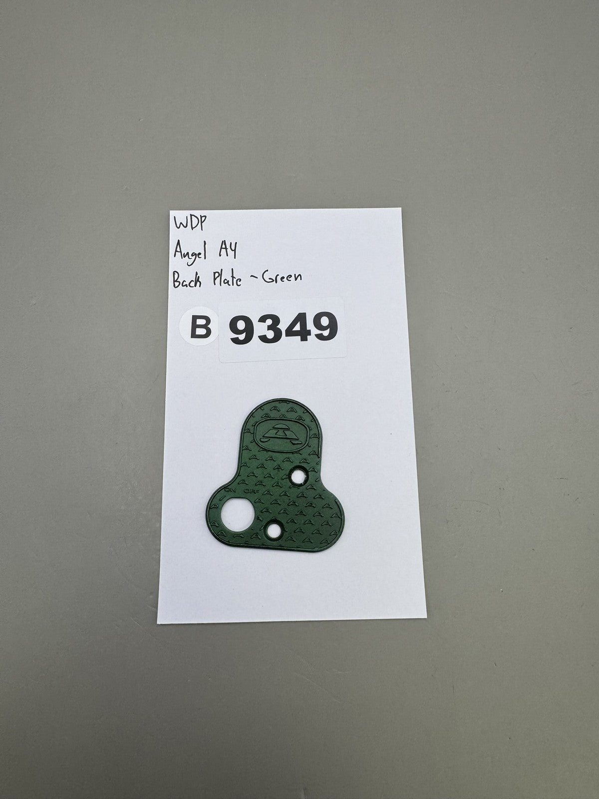 WDP Angel A4 Back Plate - Green
