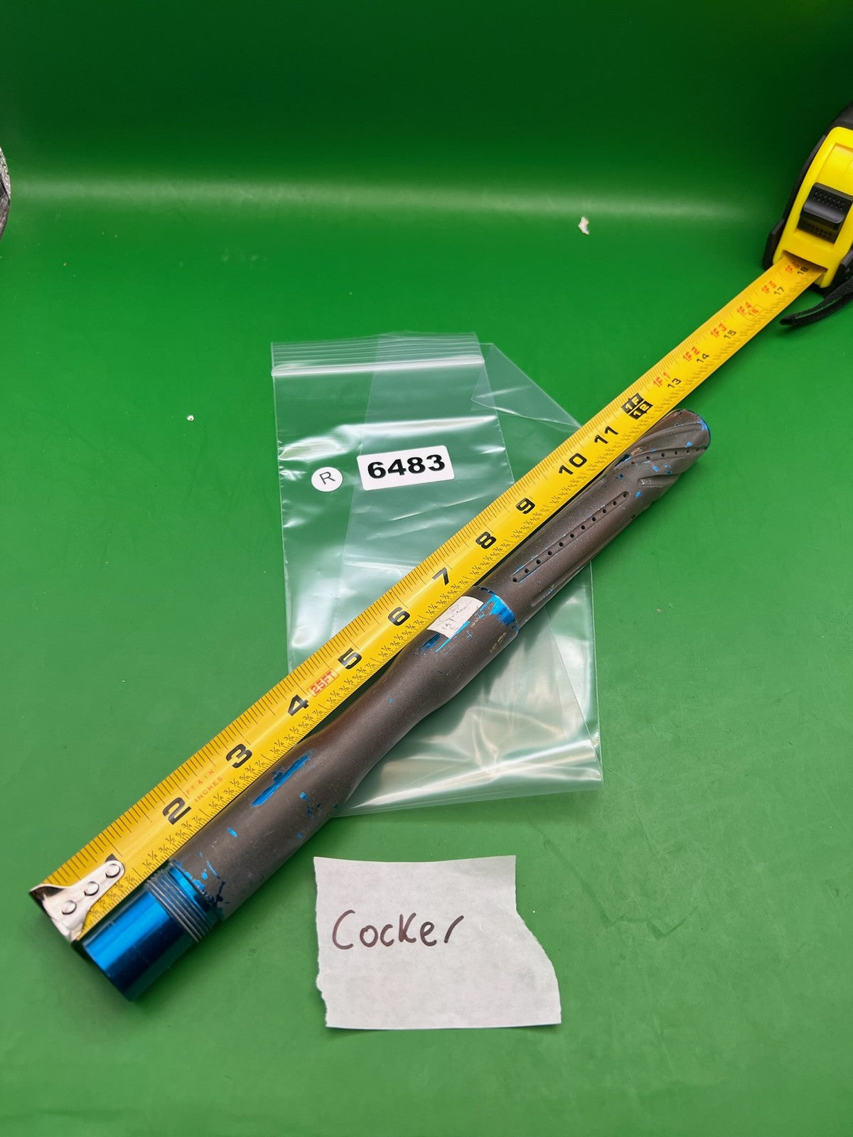 Autococker Barrel Tip Gray Blue .690 Bore 12in - Rough