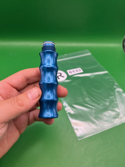 AGD Automag Classic Blue Gas Through - used paintball gas through grip - blue anno