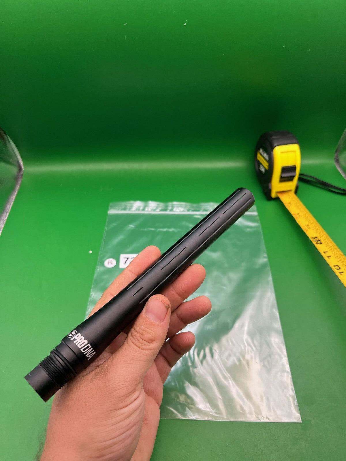 Infamous Pro DNA Silencio Barrel Tip Black Aluminum 14" Paintball